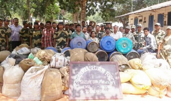 Contraband worth Rs. one crore seized from smugglers paradise